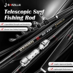 OXMAN Telescopic Fishing Surh Rod Long Casting: 360 390 420 460 500cm