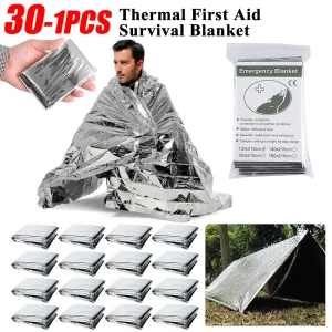 30: 1PCS Rescue Kit Foil Thermal Blanket ﻿